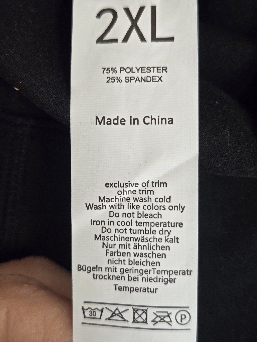 NWOT, Black Knit Cargo Pocket Leggings, Sz. XL - Picture 3 of 6